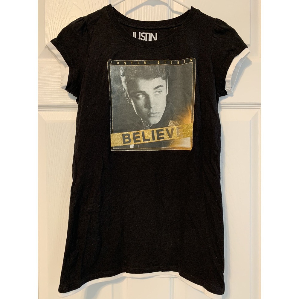 Justin Bieber Believe T-Shirt Youth XL Size 16 Concert Performer